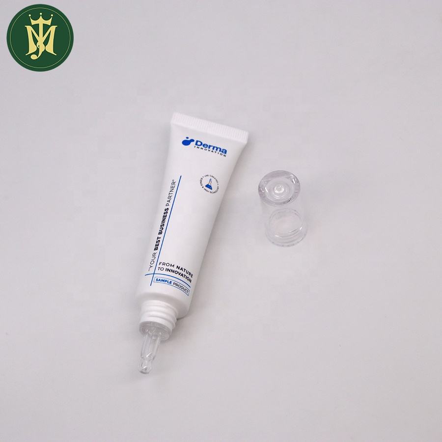 Tube en plastique pour crème pour les yeux, avec applicateur PETG, emballage en plastique pour soins de la peau, Tube vide pour cosmétiques, 10ml, 15ml