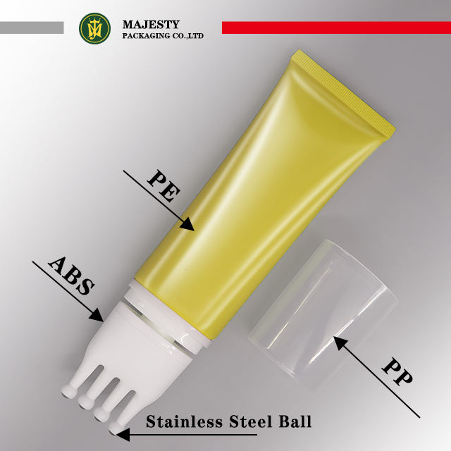 Rouleau à billes en acier inoxydable, Tube de Massage en plastique, emballage de soins du cuir chevelu, Tube de soins capillaires, Tube vide, emballage de cosmétiques de soins de la peau