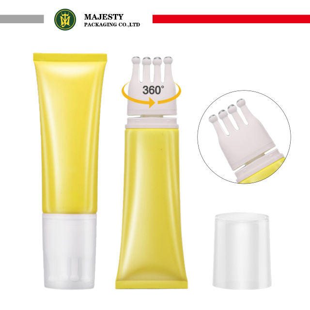 Rouleau à billes en acier inoxydable, Tube de Massage en plastique, emballage de soins du cuir chevelu, Tube de soins capillaires, Tube vide, emballage de cosmétiques de soins de la peau