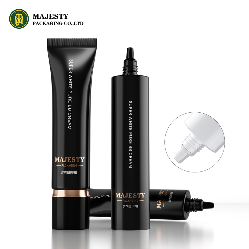 ODM / OEM 30ml Couleur noire vide BB TUBE CRAME PRÉPRONDE COSMETIC EMBALAGE TUBE