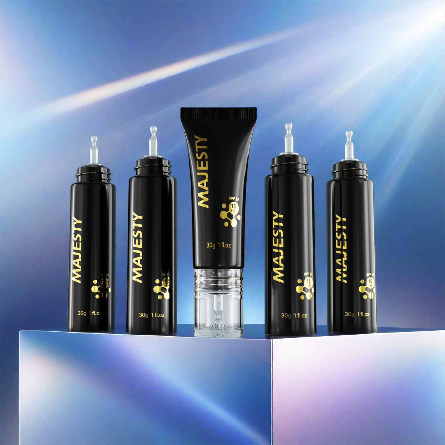 Emballage cosmétique en plastique ABP transparent pour la crème pour les yeux / tube de crème BB 