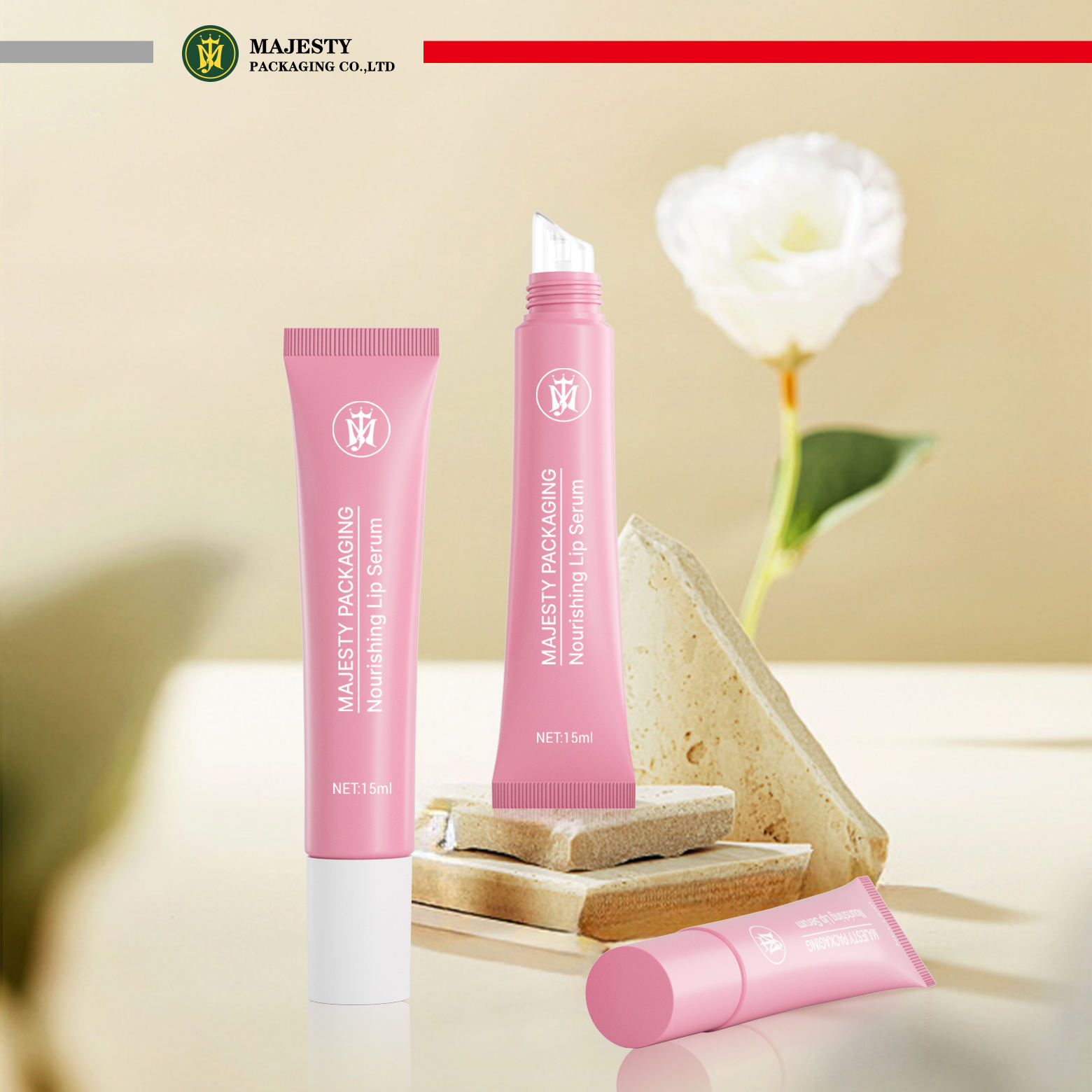 Tube PP de 19mm, 5ml, 10ml, 15ml, Tubes en plastique cosmétique avec applicateur en Silicone, bâton à lèvres, brillant à lèvres, prix direct d'usine