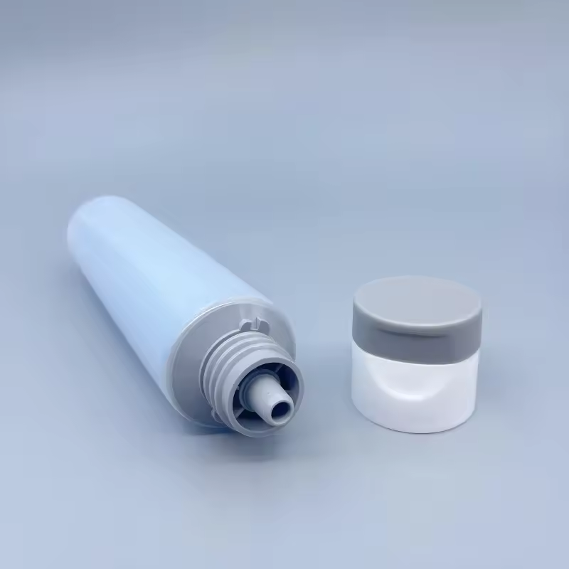 Capuchon rabattable, double Tube double phase, double chambre, Lotion pour le corps, crème pour les yeux, récipient avec sérigraphie, TUBE cosmétique, 50 ~ 150ml