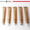 Tube cosmétique en plastique PE avec tête de Massage à bille en acier inoxydable, applicateur de brosse pour brillant à lèvres et lotion, emballage cosmétique