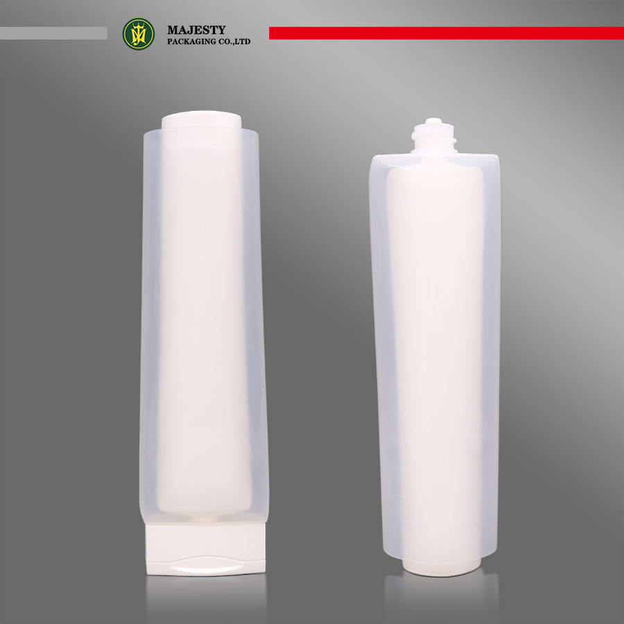 Tube à Double chambre à Double couche, capuchon en céramique, Lotion pour le corps, lavage du visage, emballage en plastique, Tube à presser pour cosmétiques et soins de la peau