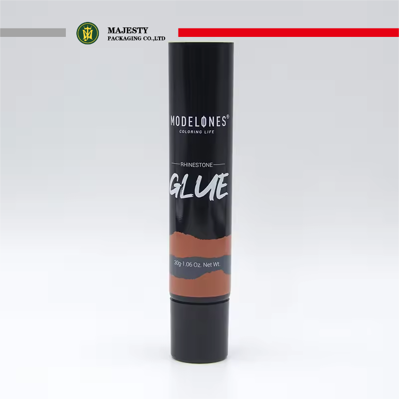 Tube souple noir mat personnalisable de 30ml, pour fond de teint liquide cosmétique, crème solaire, Tube BB crème