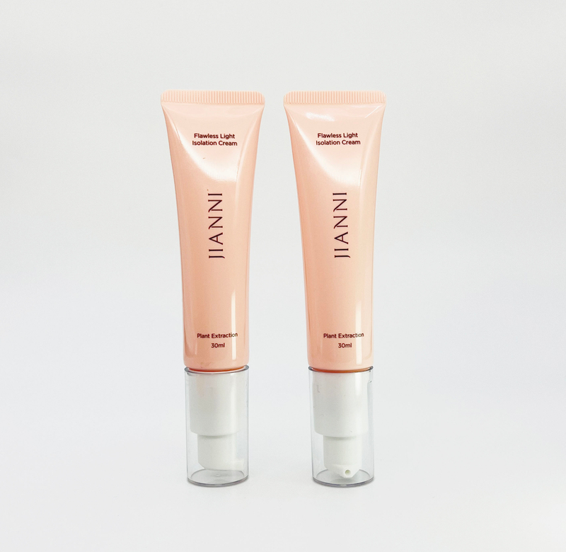 Emballage de pompe sans air vide personnalisé, Tube à presser cosmétique pour visage, fond de teint BB CC, crème liquide et crème solaire, Tube d'huile essentielle