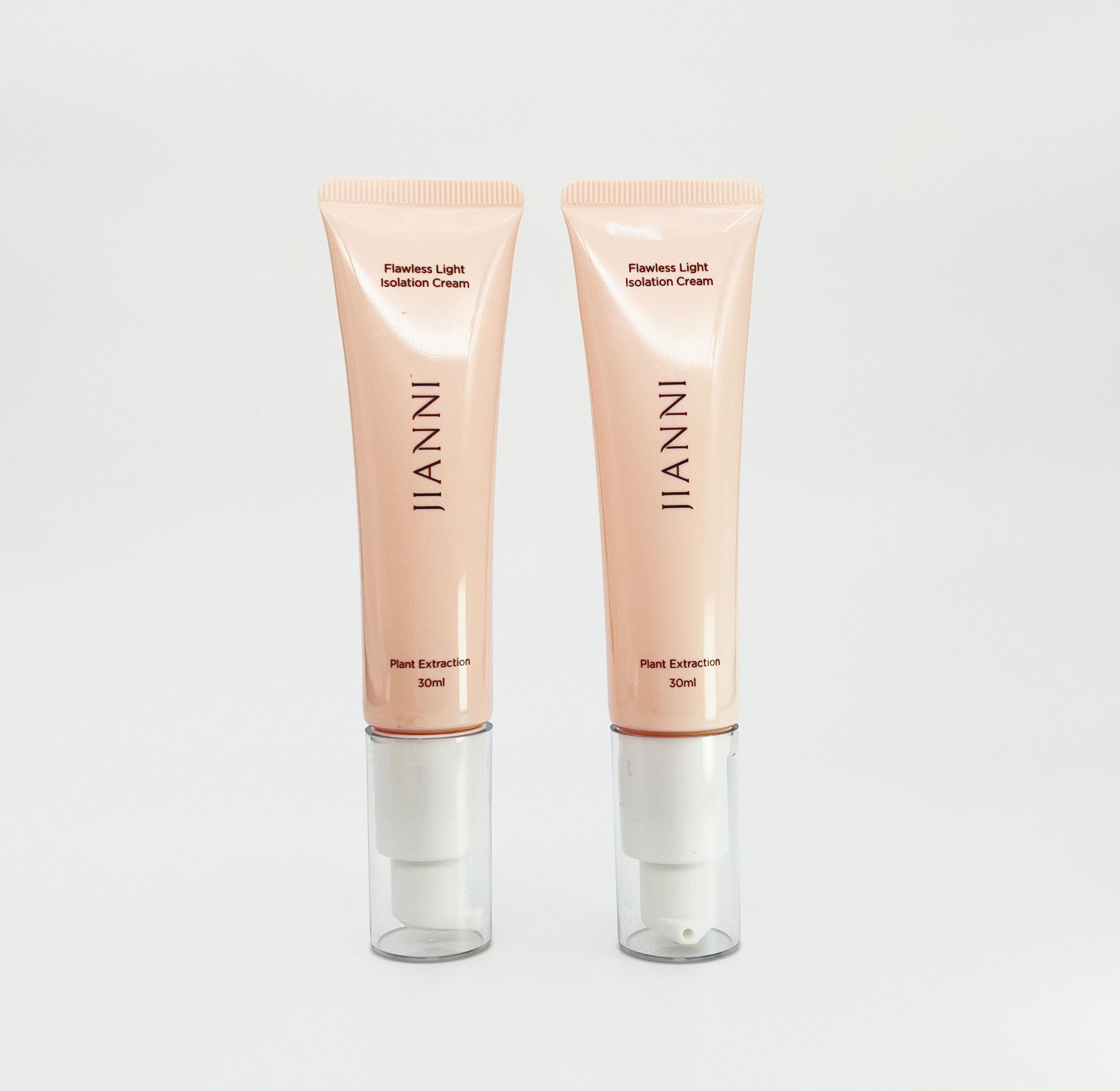 Emballage de pompe sans air vide personnalisé, Tube à presser cosmétique pour visage, fond de teint BB CC, crème liquide et crème solaire, Tube d'huile essentielle