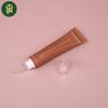Tubes en plastique PETG transparents personnalisés de 10 à 30ml, avec couvercle anti-goutte à longue bouche, impression Offset pour Essence de crème cosmétique pour les yeux