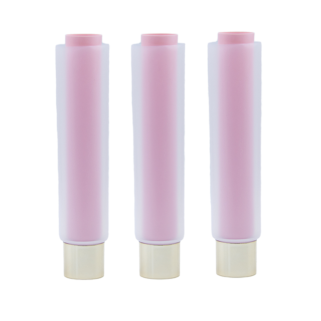 Tube à presser souple Transparent personnalisé à Double chambre, emballage extrudé Double PE, crème de soins pour la peau, protection solaire pour le visage, Lotion pour les yeux
