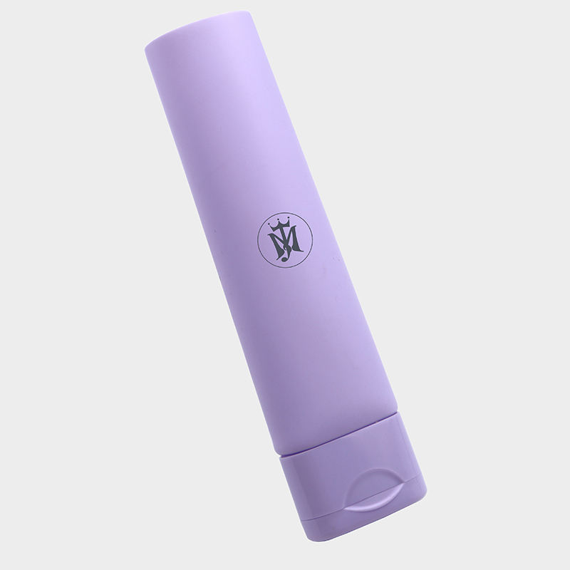Tube en plastique plat ovale personnalisé de 100ml, pour soins du visage, masques de sérum cutané à rabat et emballage de crème solaire/BB crème