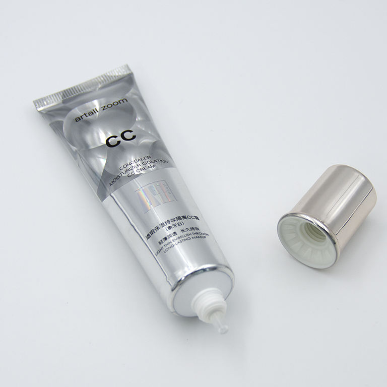 Tube de compression Laser en plastique souple, fond de teint en aluminium BB & CC, Tube de sérum de soins de la peau avec couvercle à vis