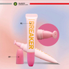 Tube de rouge à lèvres en plastique rose personnalisé, 16MM, 2 couches, applicateur à presser PE, Tube vide de brillant à lèvres pour cosmétiques