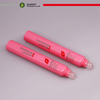 Tubes en plastique faits sur commande de couvercle d'emballage de baume à lèvres avec le tube en plastique de brillant à lèvres d'applicateur de silicone