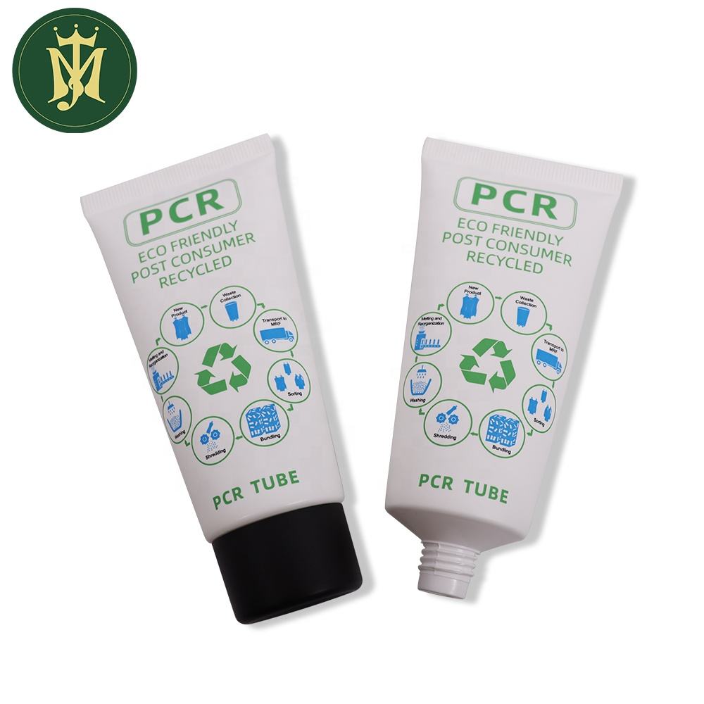 Emballage de crème et de lotion de main de protection solaire de tubes en plastique biodégradables qui respecte l'environnement