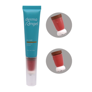 Tubes à presser en plastique PE OEM 10ml-25ml, 4 boules à rouleaux, emballage de brillant à lèvres avec interrupteur marche/arrêt, tête pour sérum et crème de Massage pour les yeux