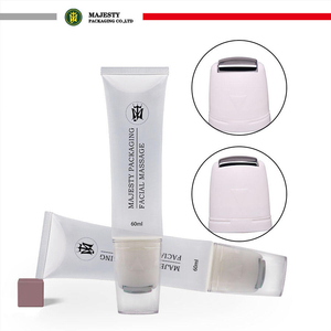 Tube blanc multifonctionnel de Lotion d'emballage cosmétique de compression vide de Tube de Massage de Tube de boule de rouleau d'acier inoxydable pour la crème de Spa