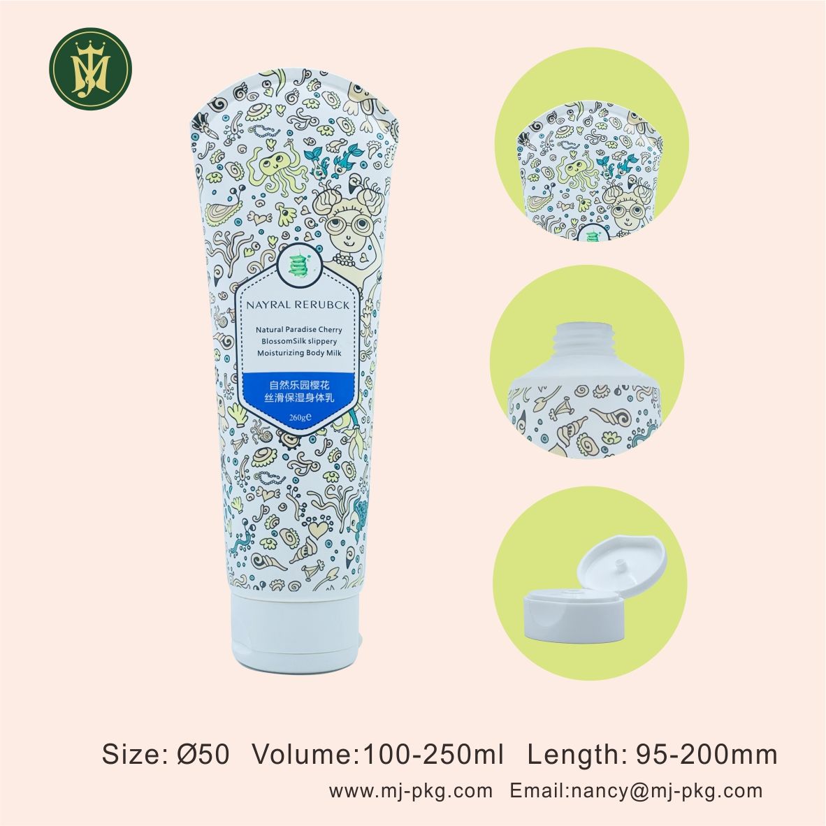 Tubes de crème de soin et de protection solaire en plastique vide d'usine OEM pour emballage de crème pour les yeux shampoing lotion sérigraphie tube cosmétique