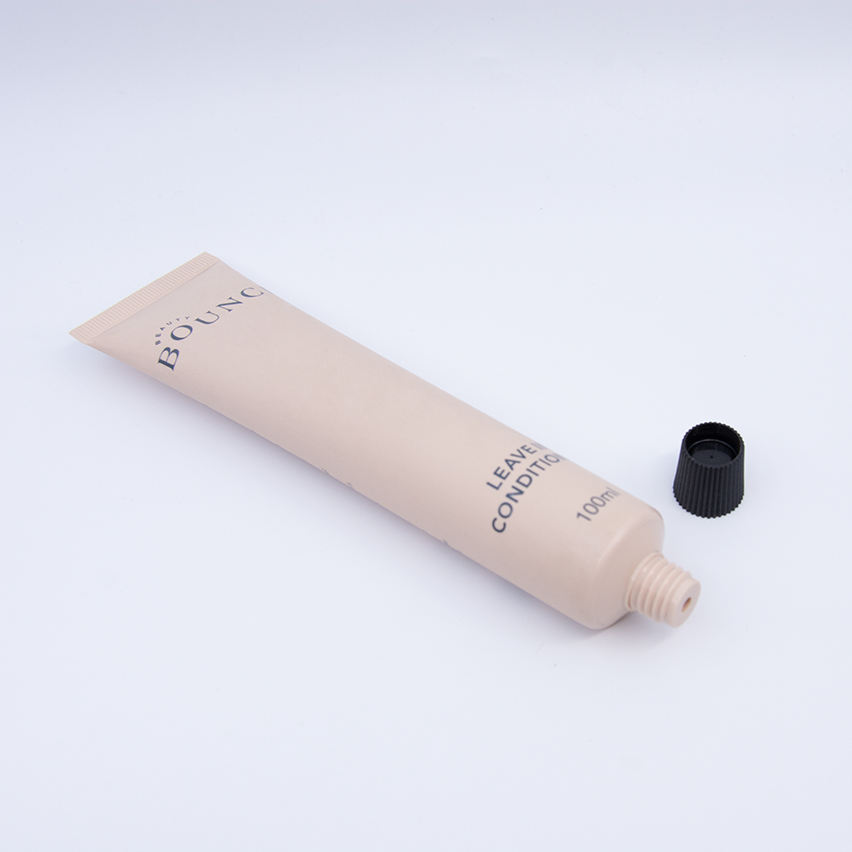 Tube cosmétique en plastique rechargeable vide doux mince fait sur commande de 100 ml pour l'emballage de soin de peau de tube de crème de main de tube de dentifrice