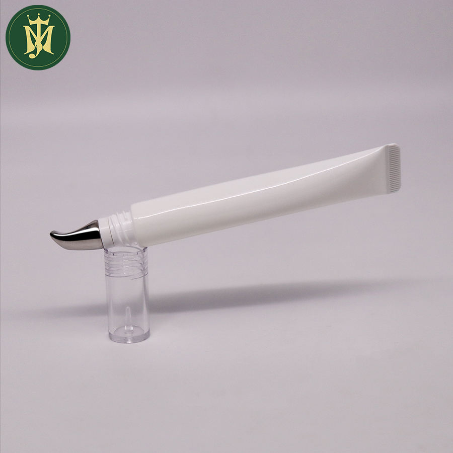 Tube en céramique de crème pour les yeux cométique personnalisé de 10 ml 15 ml 20 ml avec tête en alliage de zinc emballage en plastique vide pour usage cosmétique