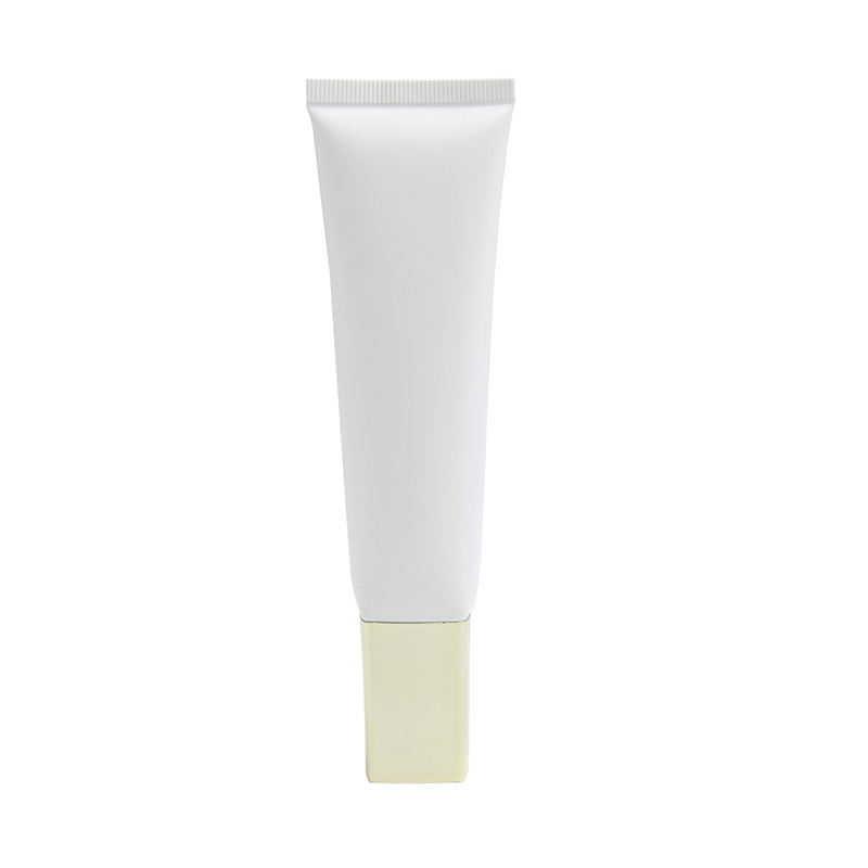 Tube de Gel nettoyant pour le visage, en plastique cosmétique souple de forme carrée OEM, 50ml, utilisé pour le maquillage et le sérum avec dessus à vis