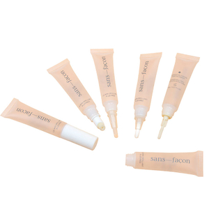 Tubes vides de brillant à lèvres en plastique avec tête de brosse, récipient à presser cosmétique propre, emballage pour le maquillage et le soin des lèvres