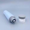 Tube en plastique cosmétique de double chambre de double crème d'OEM 150ml deux pour mélanger des ingrédients