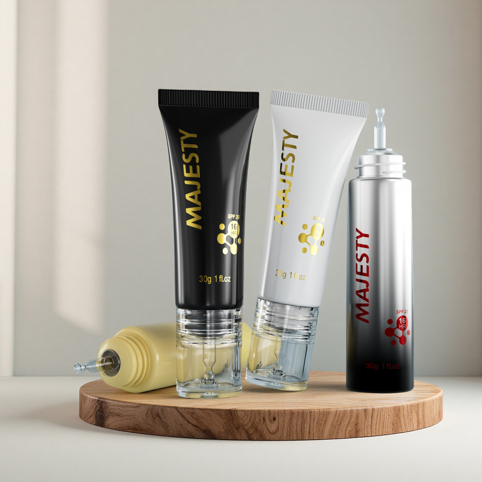Emballage cosmétique en plastique ABP transparent pour la crème pour les yeux / tube de crème BB 