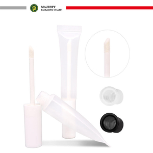 Tube en plastique vide pour rouge à lèvres, brillant à lèvres, soins de la peau, emballage cosmétique, applicateur de brosse, facile à utiliser, emballage personnalisable en plastique
