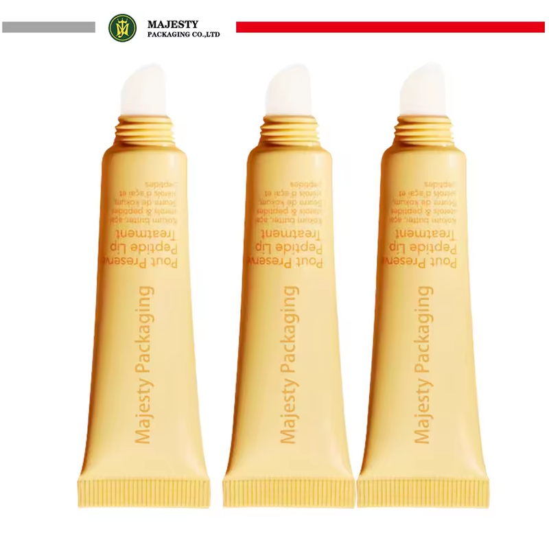 Applicateur en plastique personnalisé de 19mm, bâton à lèvres, baume, Tube de brillant à lèvres, Tubes en plastique cosmétiques à presser de 15ml 20ml