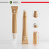 Tube cosmétique en plastique PE avec tête de Massage à bille en acier inoxydable, applicateur de brosse pour brillant à lèvres et lotion, emballage cosmétique