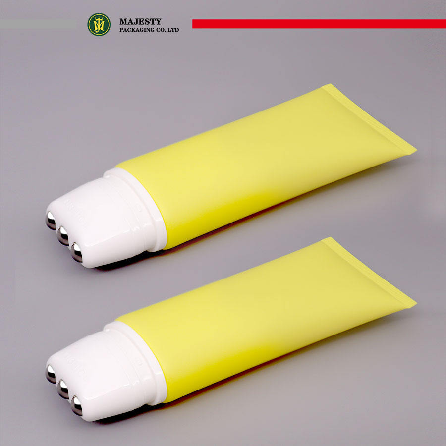 Tube en plastique d'applicateur de Massage de boule en métal inoxydable pour l'emballage de Tube de soin personnel d'huile de Massage avec des cosmétiques d'impression Offset