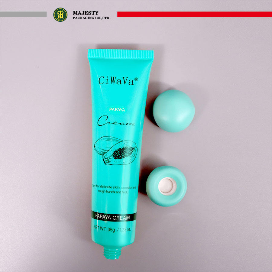 Bouchon à vis en céramique personnalisé de 35 Ml, Tube vide en plastique pour soins de la peau, lave-visage avec Tube à presser, Lotion pour le corps, Tube cosmétique