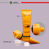 OEM ODM personnalisé 35 ml bouchon à vis en céramique tube vide en plastique soins de la peau rondelle de visage presser le tube cosmétique pour lotion pour le corps