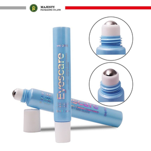 Tube cosmétique en plastique, applicateur à bille, crème pour les yeux, brillant à lèvres, parfum, Massage à rouleau unique, 10ml – 20ml