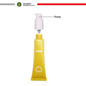 Tube en plastique de pompe sans air personnalisable de 10-60ml pour l'emballage de Tube cosmétique en plastique de crème solaire de Lotion de main de crème solaire avec la pompe