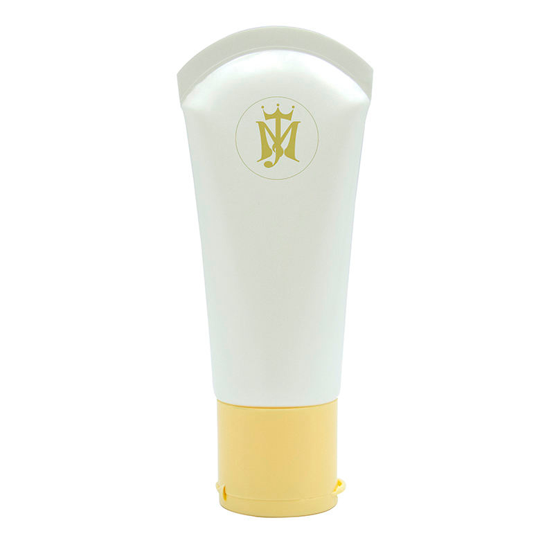 Tube cosmétique souple de tube de compression de lotion PE vide personnalisé avec dessus rabattable pour le lavage du visage et le masque de protection solaire, etc.