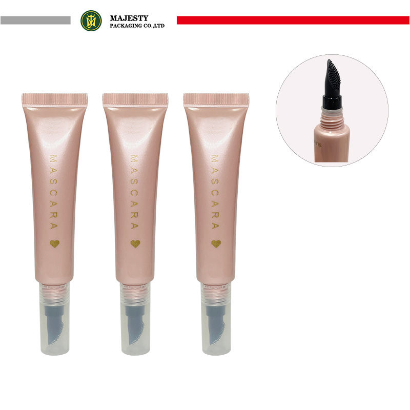 OEM CheapDia.19 Tube d'emballage cosmétique en plastique vide OEM avec applicateur en silicone Tube de Massage de Mascara d'emballage cosmétique