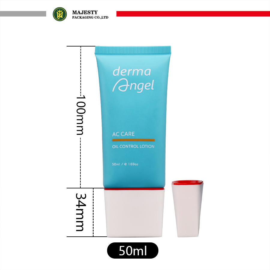 Tube cosmétique en plastique, Lotion de soins pour la peau, crème pour le visage, protection solaire, Tube de Lotion pour le corps, emballage cosmétique en plastique, 45ml, 50ml, 100ml
