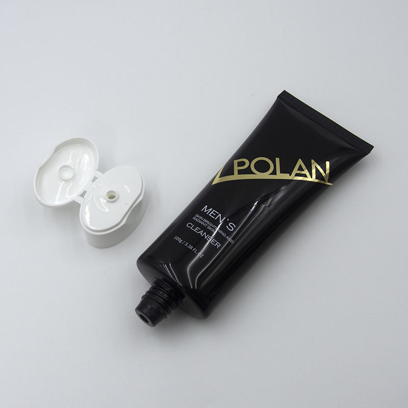 Tube à presser en plastique vide personnalisé, emballage BB crème, soins de la peau, Lotion pour le visage, Logo imprimé, conception à rabat, propriétés de protection solaire