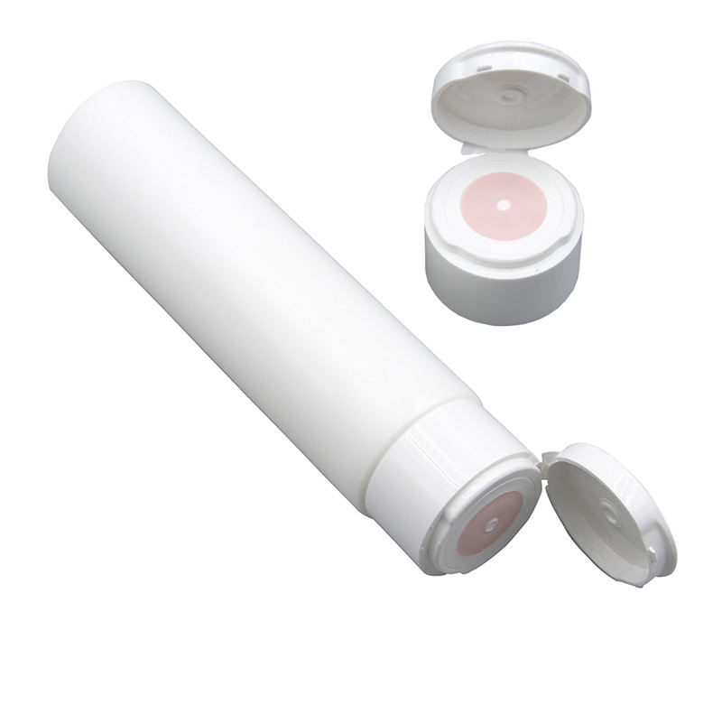Tube cosmétique en plastique d'usine pour le tube de compression de crème solaire de masque facial de crème pour les yeux avec l'emballage rabattable