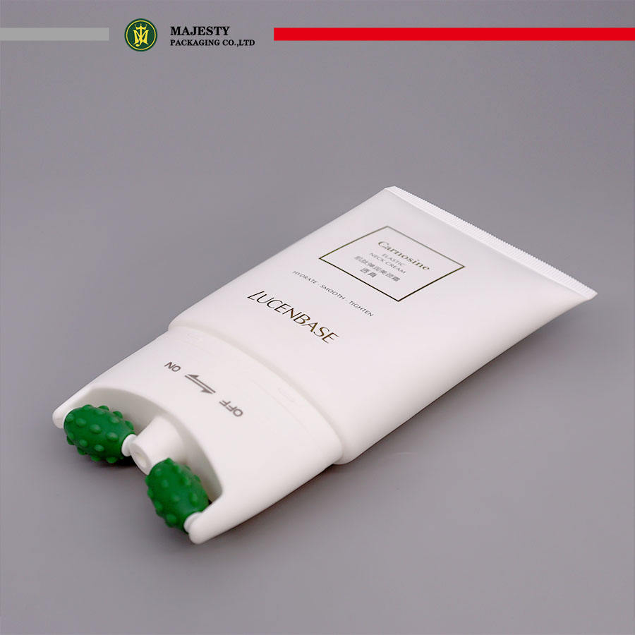 Applicateur de barre de rouleau en Silicone pour l'emballage de tubes de crème raffermissante pour le cou Tubes ronds en plastique de soins de la peau à usage cosmétique