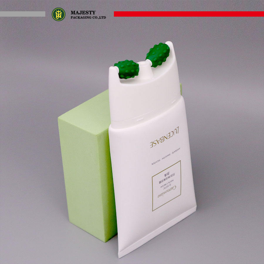 Applicateur de barre de rouleau en Silicone pour l'emballage de tubes de crème raffermissante pour le cou Tubes ronds en plastique de soins de la peau à usage cosmétique