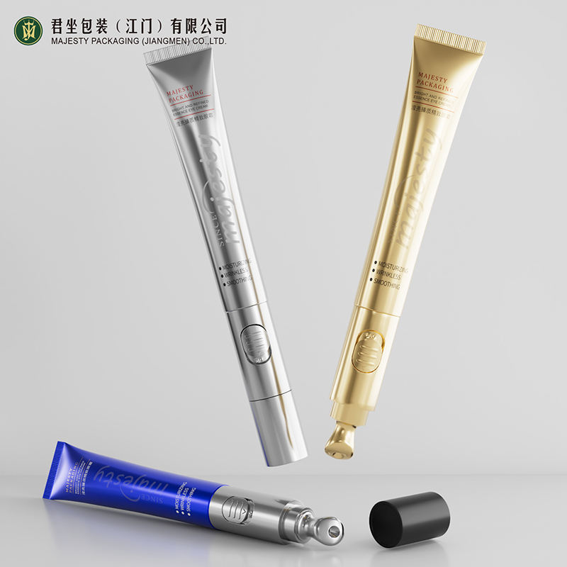Tube de crème pour les yeux de Massage vibrant en aluminium ABL personnalisé de 15ml, emballage cosmétique en plastique, applicateur de rouge à lèvres, Surface d'étiquetage