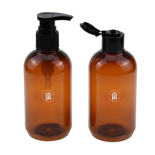 Bouteille de shampoing en plastique avec pompe, vente en gros, 100ml, 250ml, 300ml, 500ml, Lotion biodégradable en paille de blé