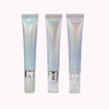 Tube en plastique en aluminium souple cosmétique vide de 20 g 20 ml avec capuchon de pompe sans air presser au laser argenté pour l'emballage de crème solaire pour le visage