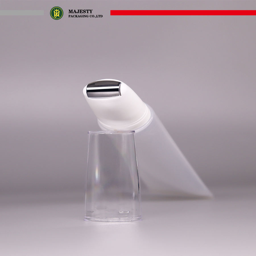 Tube blanc multifonctionnel de Lotion d'emballage cosmétique de compression vide de Tube de Massage de Tube de boule de rouleau d'acier inoxydable pour la crème de Spa