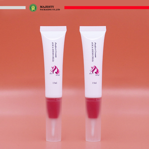 Mini Tubes d'emballage en plastique pour baume à lèvres, 5ml/10ml/15ml, avec applicateur de brosse, conteneurs vides pour baume à lèvres