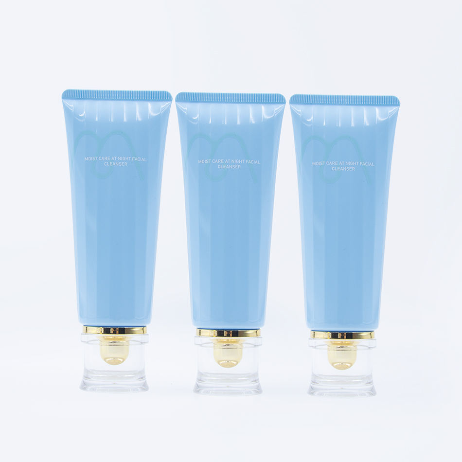 Tubes en plastique à presser doux, personnalisés, 60ml, 100ml, 120ml, ABL/PP, soins de la peau, nettoyant pour le visage, emballage, crème solaire pour les yeux, vente en gros