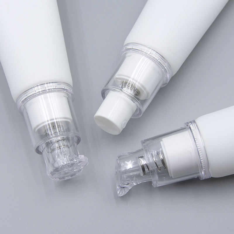 Tube PE à presser personnalisé de 30ML, vide, maquillage BB crème cosmétique, Tube en plastique pour crème pour le visage, pompe pressée, Tube cosmétique en plastique souple